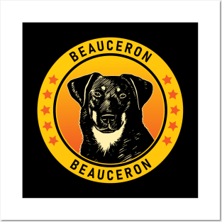 Beauceron Dog Portrait Posters and Art